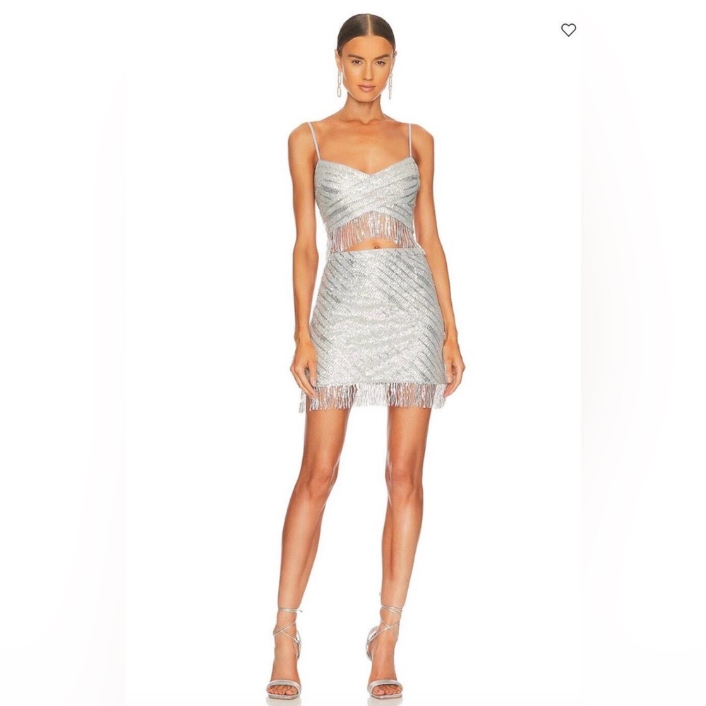 SAYLOR Silver Mini Dress